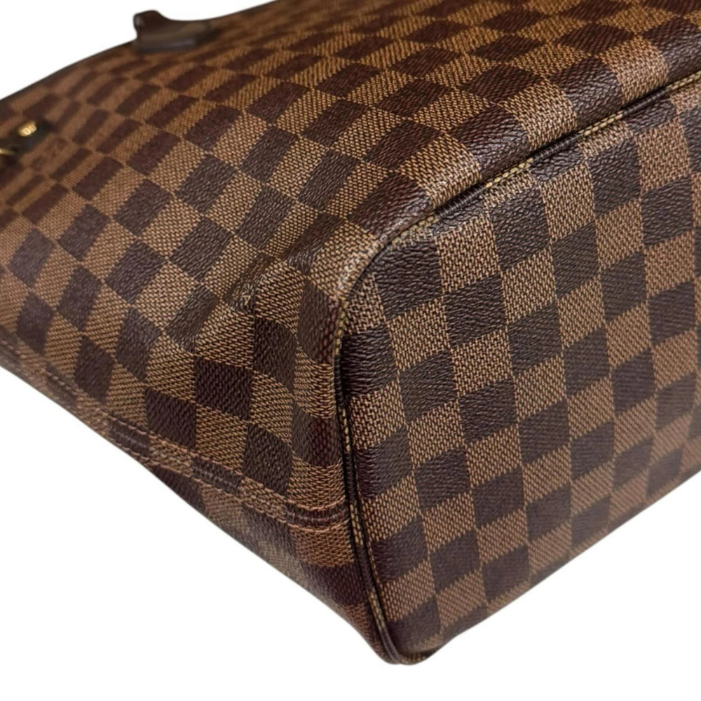 LOUIS VUITTON Brown Damier Canvas Neverfull MM Tote Bag - Picture 8 of 10